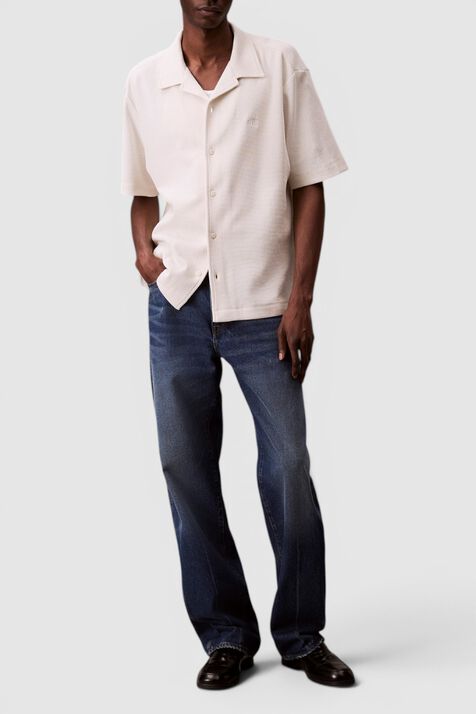חולצה מכופתרת שרוול קצר CALVIN KLEIN